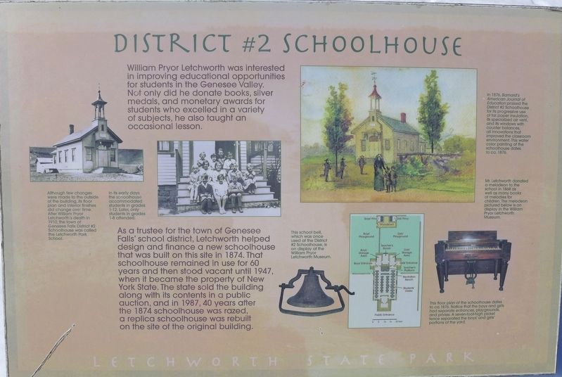 District #2 Schoolhouse Marker image. Click for full size.