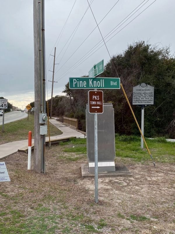 Verrazzano Marker. Click for full size. Verrazzano Marker image. Click for full size.