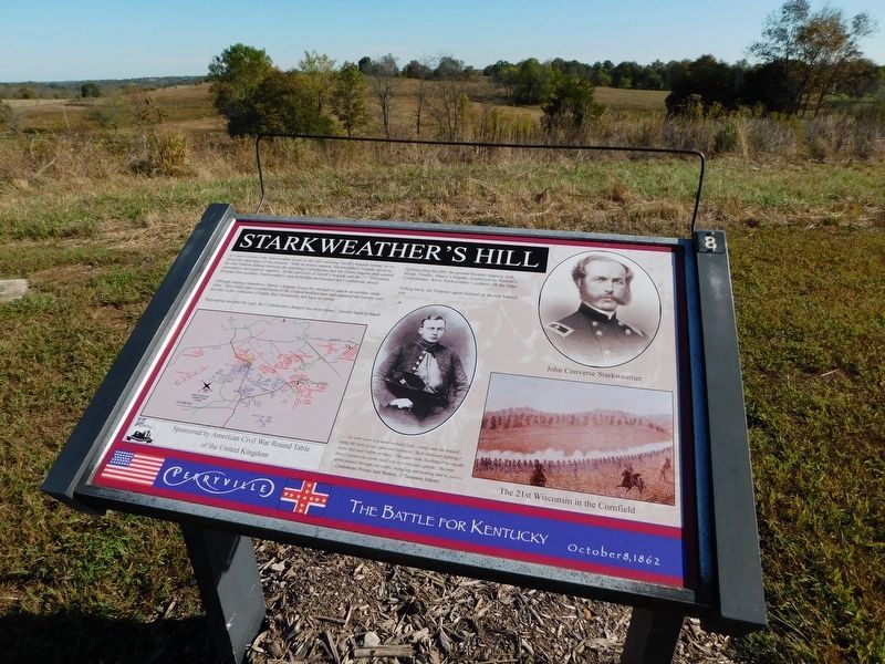 Starkweather's Hill Marker image. Click for full size.