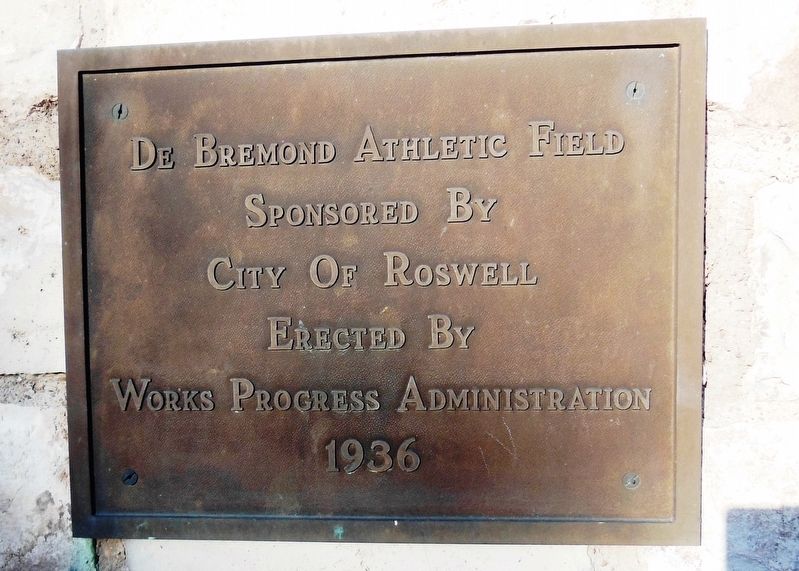 De Bremond Athletic Field Marker image. Click for full size.