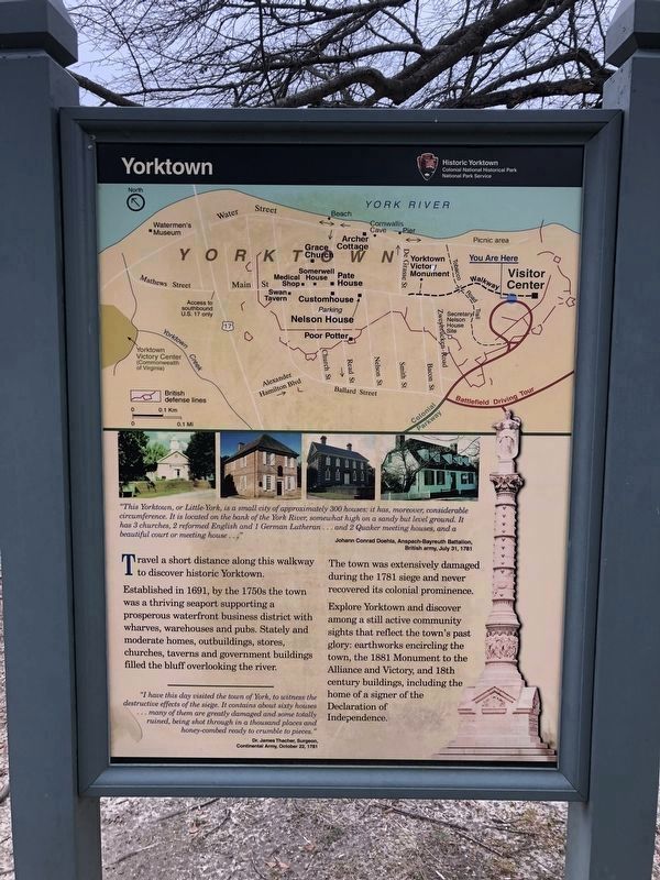 Yorktown Marker. Click for full size. Yorktown Marker image. Click for full size.