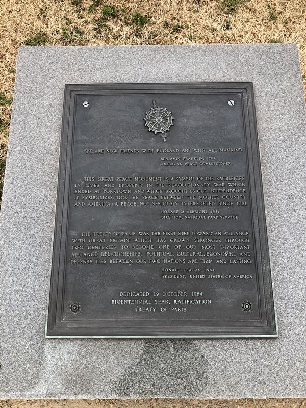 Ratification of the Treaty of Paris Marker. Click for full size. Ratification of the Treaty of Paris Marker image. Click for full size.