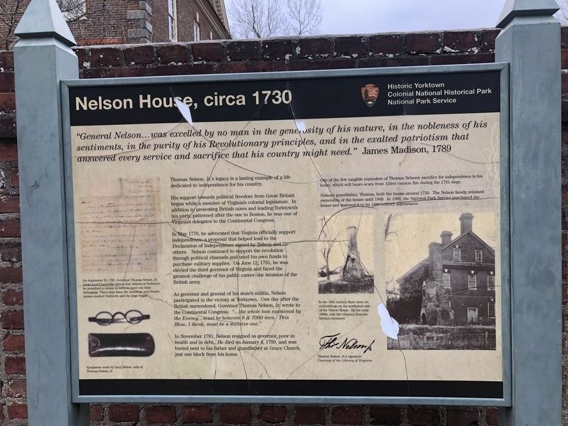 Nelson House, circa 1730 Marker image. Click for full size.