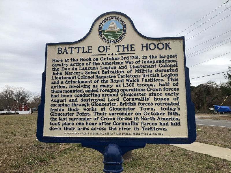Battle of the Hook Marker image. Click for full size.