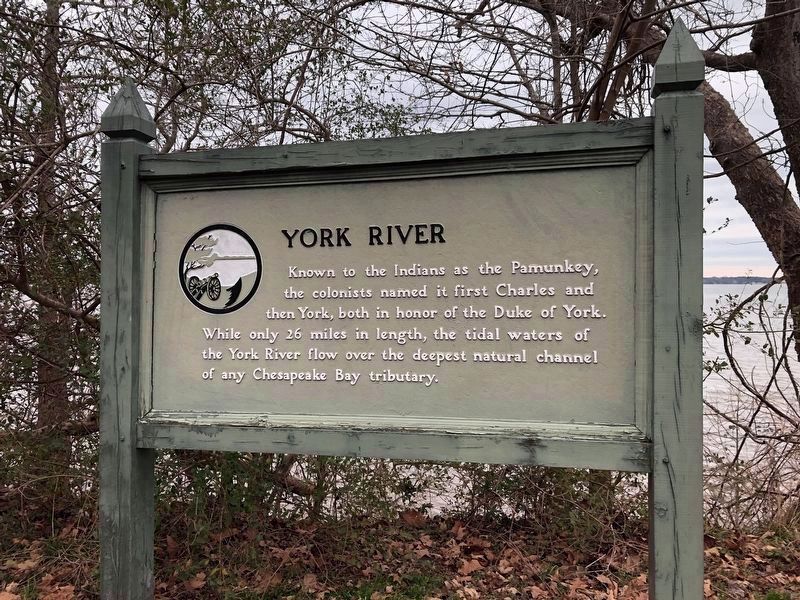 York River Marker (weathered) image. Click for full size.