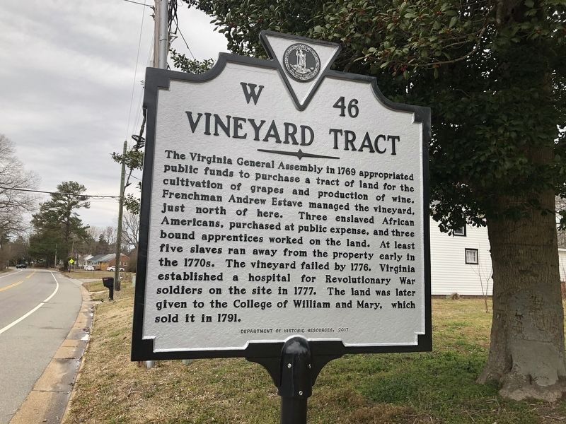 Vineyard Tract Marker image. Click for full size.