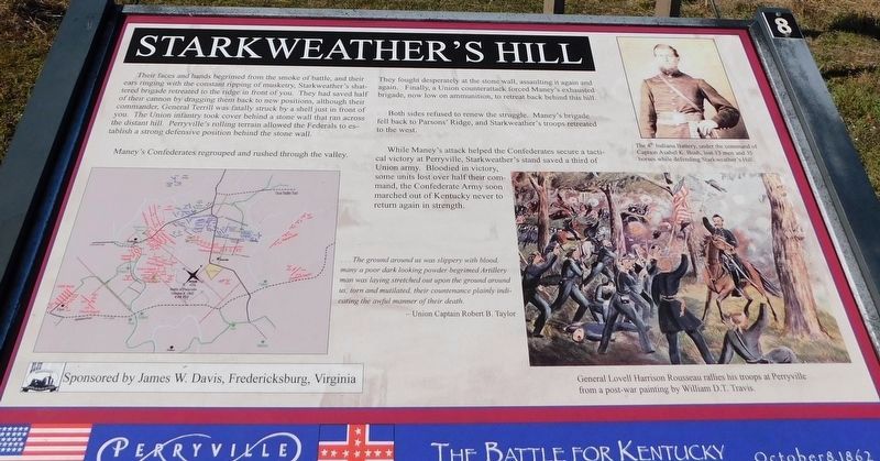 Starkweathers Hill Marker image. Click for full size.