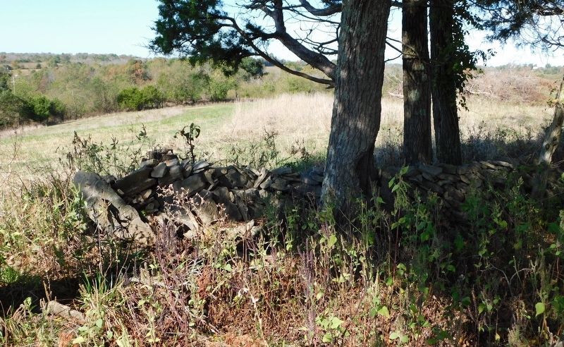 Remains of the Stone Wall on Starkweather's Hill image. Click for full size.