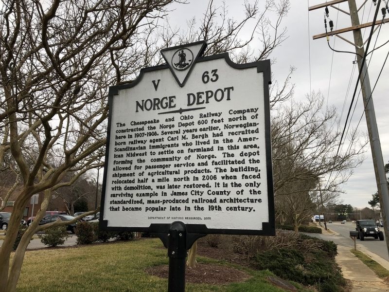 Norge Depot Marker image. Click for full size.