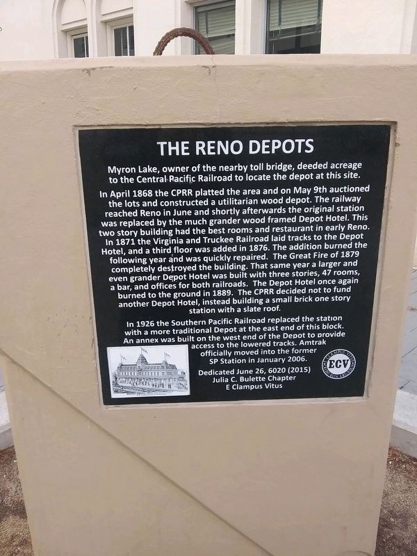 The Reno Depots Marker image. Click for full size.