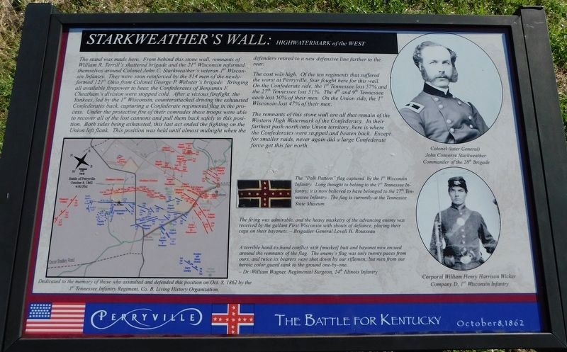Starkweather's Wall: Marker image. Click for full size.