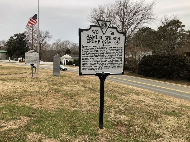 Samuel Wilson Crump (1919-1995) Marker. Click for full size. Samuel Wilson Crump (1919-1995) Marker image. Click for full size.