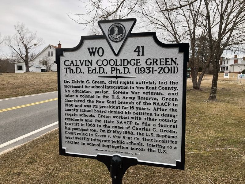 Calvin Coolidge Green, Th.D., Ed.D., Ph.D. (1931-2011) Marker image. Click for full size.