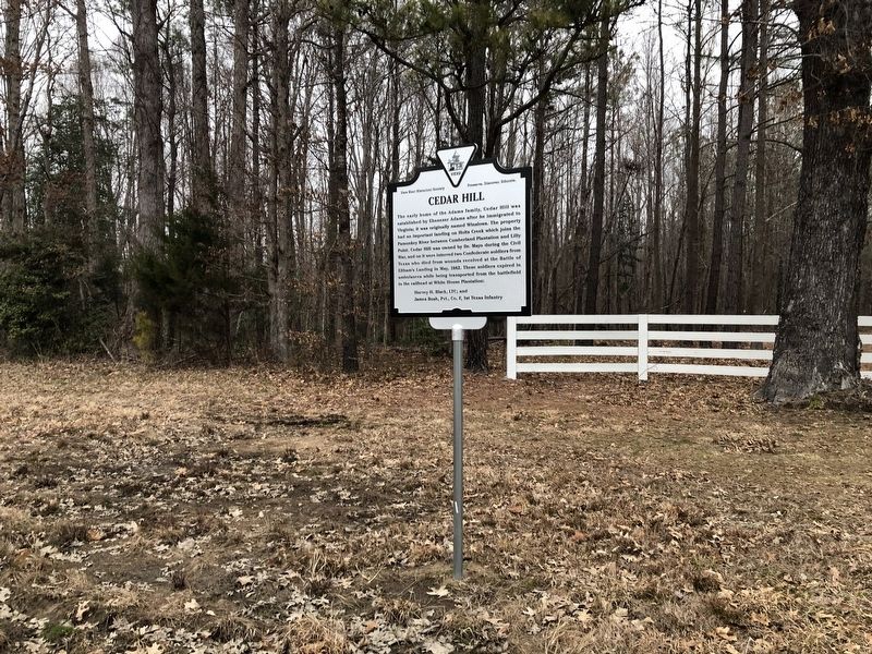 Cedar Hill Marker. Click for full size. Cedar Hill Marker image. Click for full size.