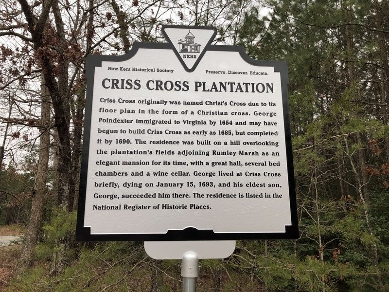 Criss Cross Plantation Marker image. Click for full size.