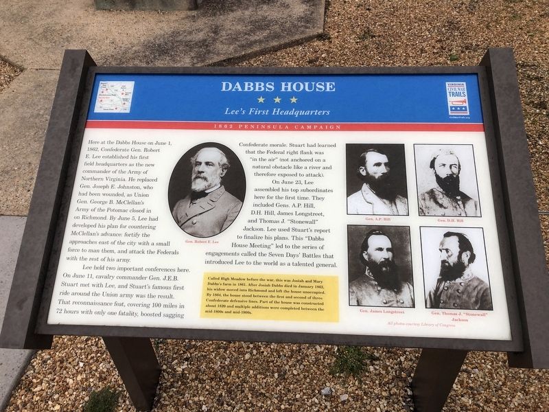 Dabbs House Marker image. Click for full size.