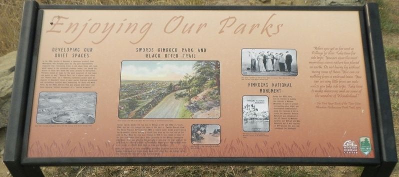 Enjoying Our Parks Marker image. Click for full size.