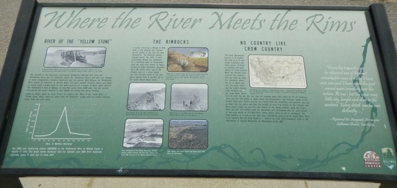 Where the River Meets the Rims Marker image. Click for full size.