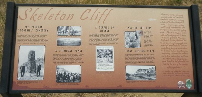 Skeleton Cliff Marker. Click for full size. Skeleton Cliff Marker image. Click for full size.