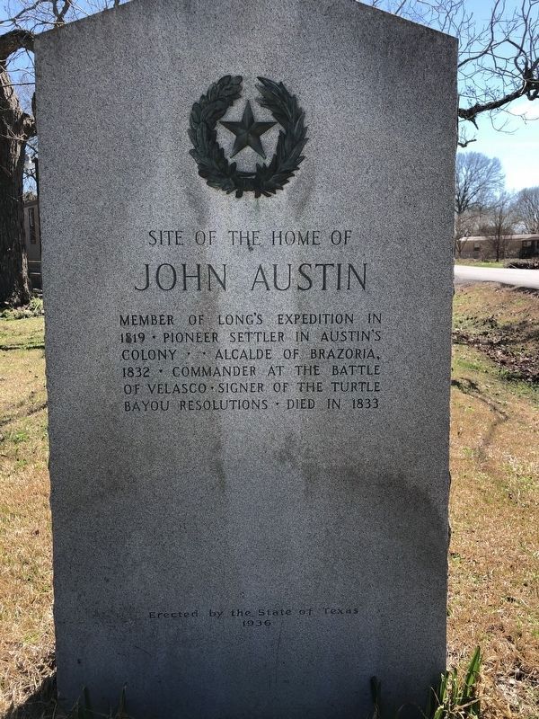 Site of the Home of John Austin Marker image. Click for full size.