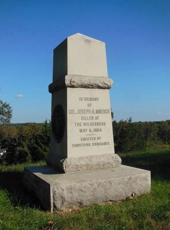 Col. Joseph A. Moesch Marker. Click for full size. Col. Joseph A. Moesch Marker image. Click for full size.