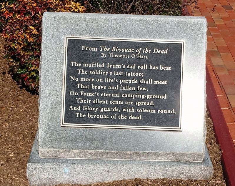 From <i>The Bivouac of The Dead</i> signage on the grounds image. Click for full size.