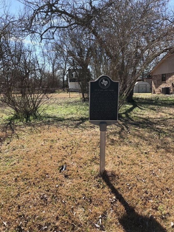 Site of Jane Long's Tavern Marker. Click for full size. Site of Jane Long's Tavern Marker image. Click for full size.