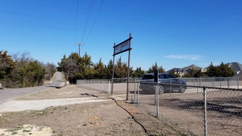 The entrance to the Scott Cemetery image. Click for full size.