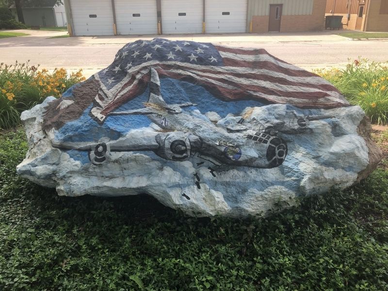 Conrad Freedom Rock Veterans Memorial (North Side) image. Click for full size.