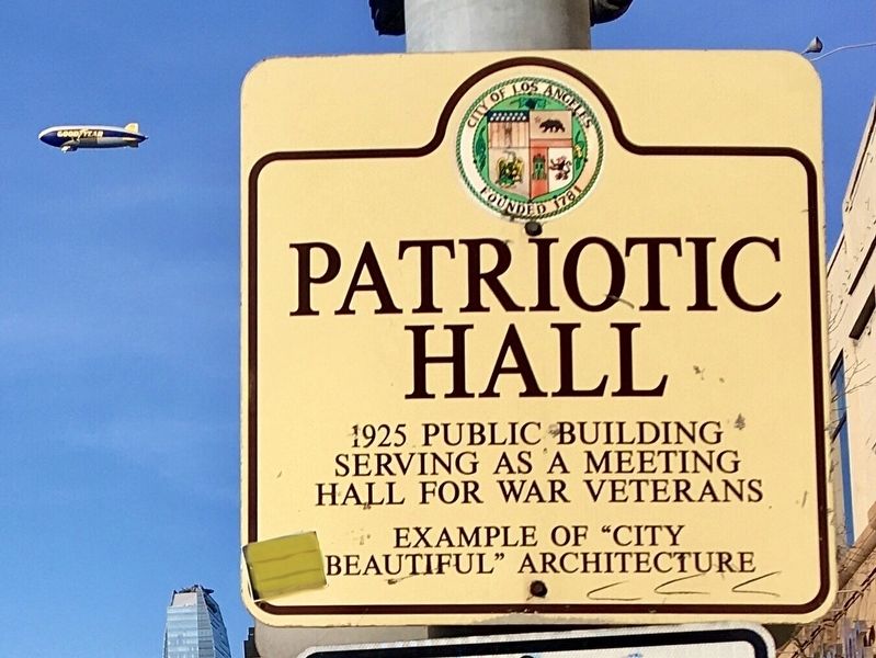 Patriotic Hall Marker image. Click for full size.
