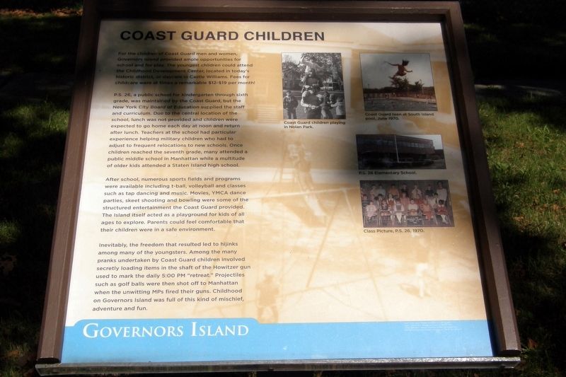 Coast Guard Children wayside image. Click for full size.