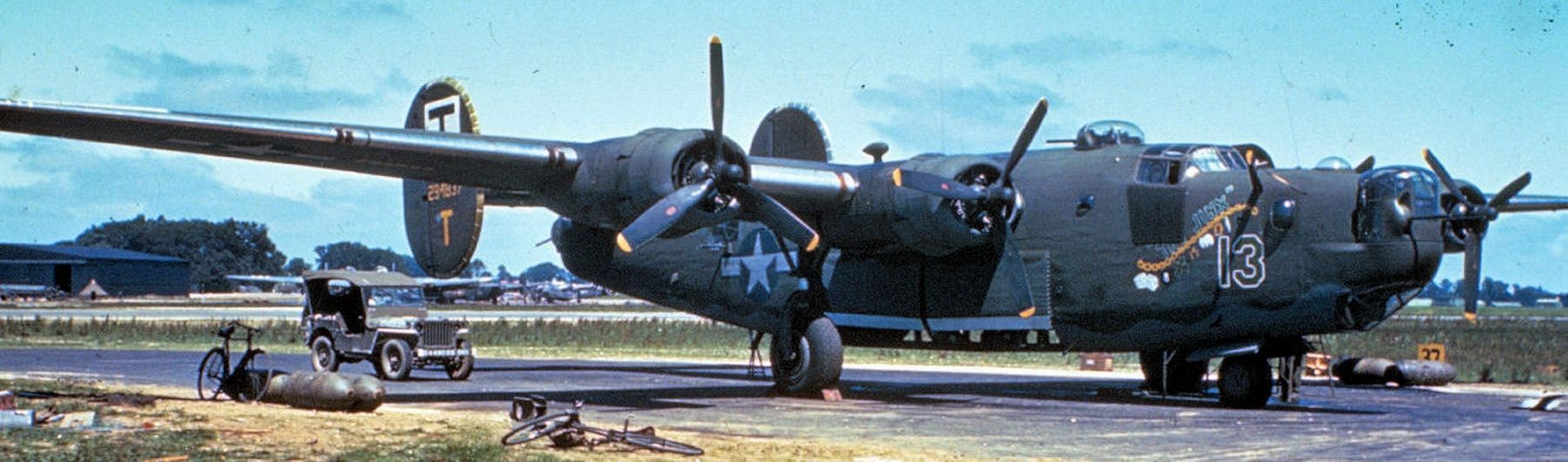 B-24 Liberator of the 490th Bombardment Group image. Click for full size.