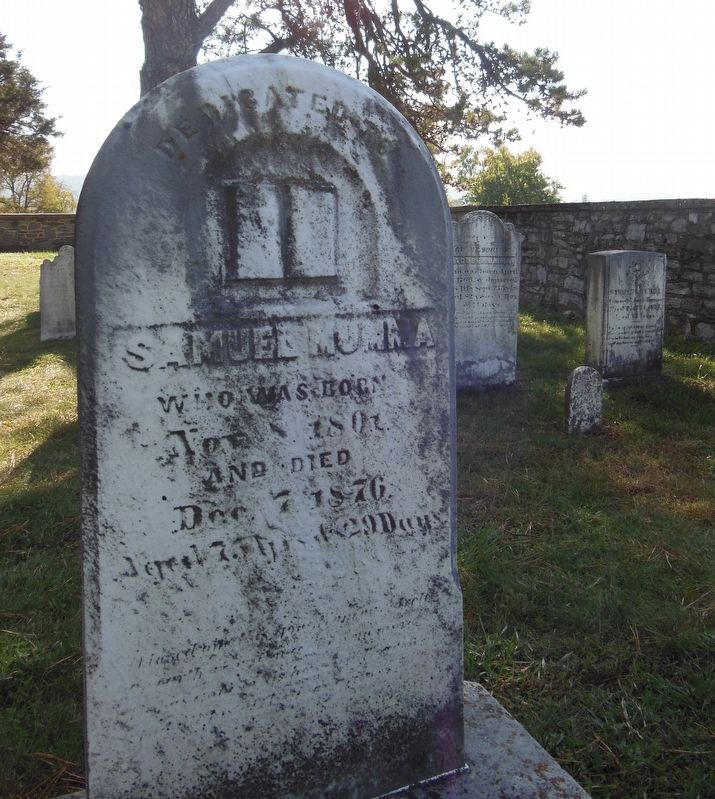 Grave of Samuel Mumma Inside the Cemetery image. Click for full size.