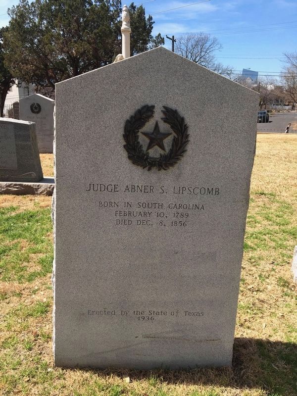 Judge Abner S. Lipscomb Marker image. Click for full size.