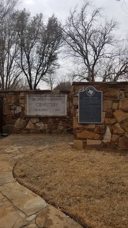George McGarrah Cemetery and Marker image. Click for full size.