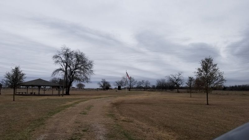 The view of the Cade Cemetery from the entrance image. Click for full size.