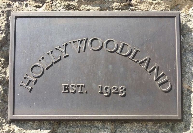 Hollywoodland, Est. 1923. Click for full size. Hollywoodland, Est. 1923 image. Click for full size.