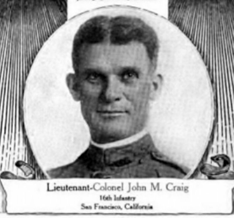 Lieutenant Colonel John M. Craig, DSC. Click for full size. Lieutenant Colonel John M. Craig, DSC image. Click for full size.