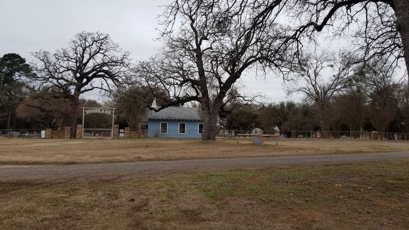 The view of the Site of Woodland College for Boys Marker from the road. Click for full size. The view of the Site of Woodland College for Boys Marker from the road image. Click for full size.