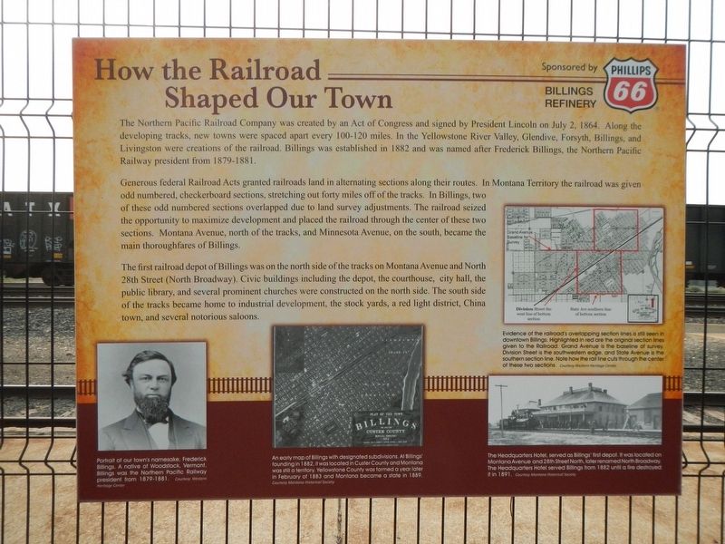 How the Railroad Shaped Our Town Marker image. Click for full size.