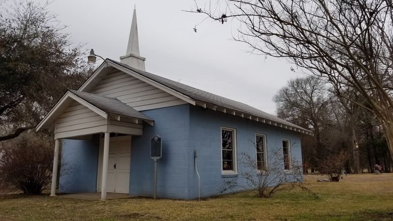 The Baptist Church at the Woodland Cemetery Marker. Click for full size. The Baptist Church at the Woodland Cemetery Marker image. Click for full size.