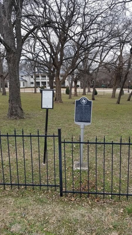 The Collin County Poor Farm Marker is the marker on the left of the two markers image. Click for full size.