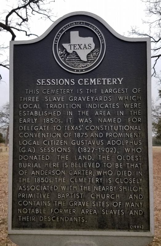 Sessions Cemetery Marker image. Click for full size.