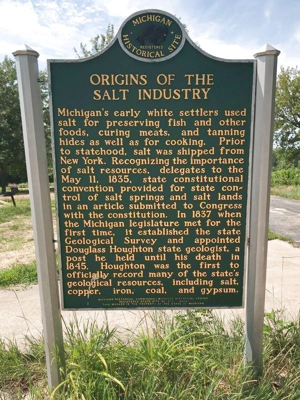 Origins of the Salt Industry Marker image. Click for full size.