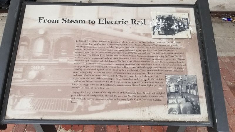 From Steam to Electric Rail Marker image. Click for full size.