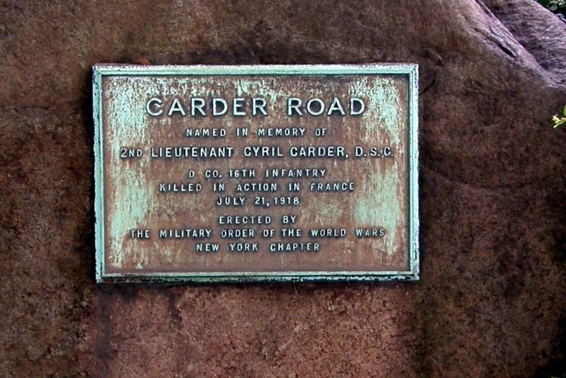 Carder Road plaque image. Click for full size.