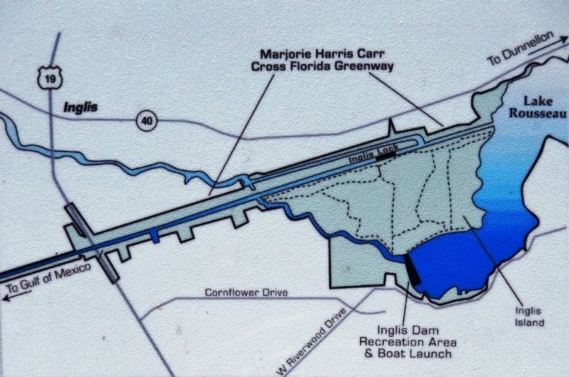 Marker detail: Lake Rousseau Flow Control Structures image. Click for full size.