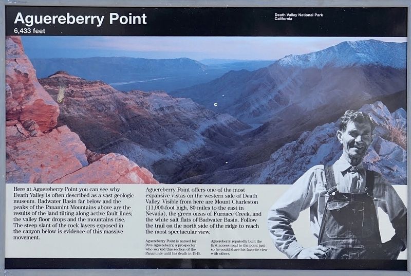 Aguereberry Point Marker image. Click for full size.
