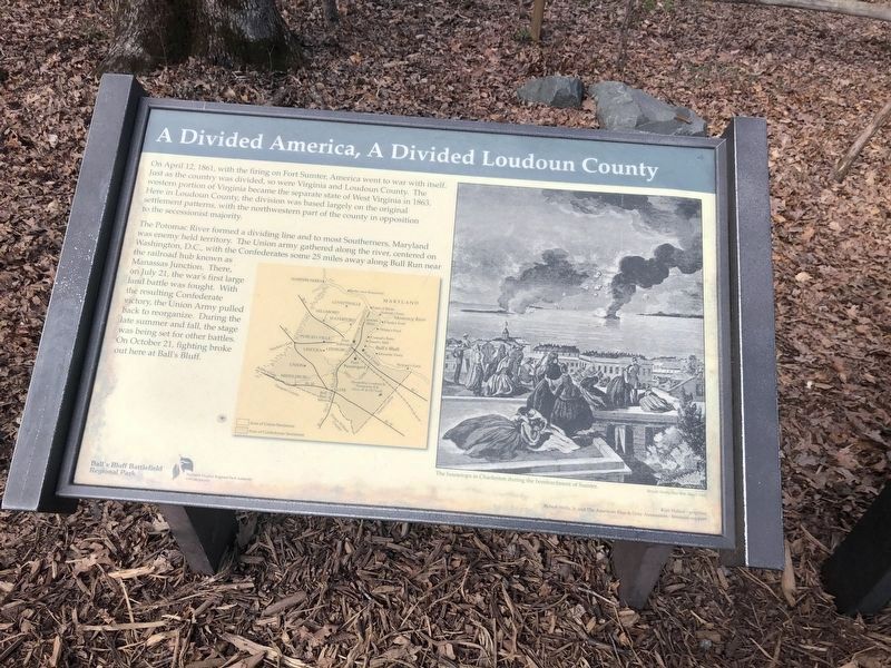 A Divided America, A Divided Loudoun County Marker image. Click for full size.