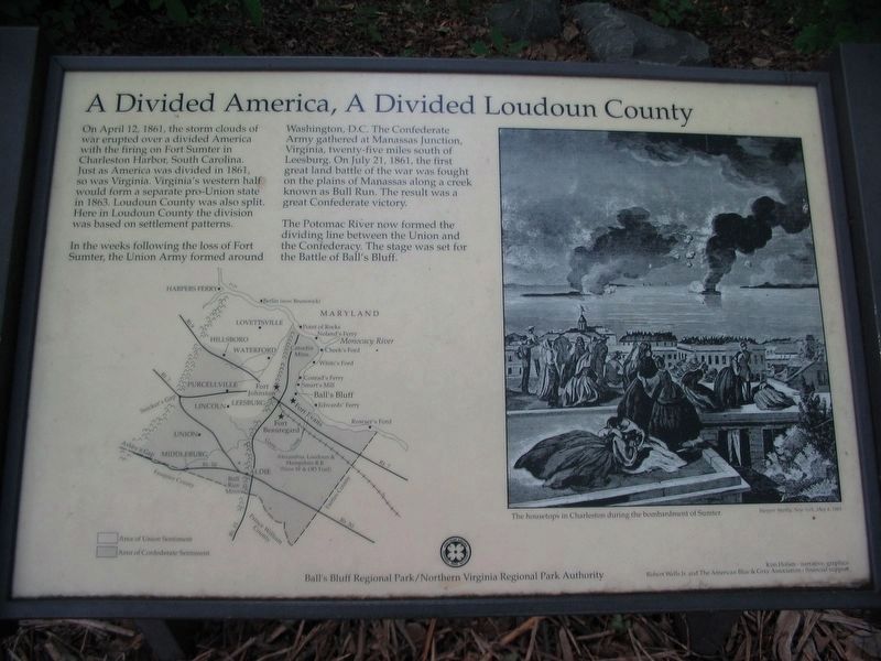 A Divided America, A Divided Loudoun County Marker image, Touch for more information